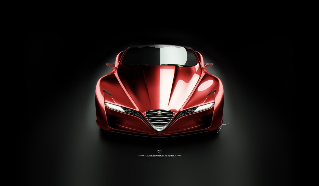 Alfa Romeo 12C GTS Concept for 1024 x 600 widescreen resolution
