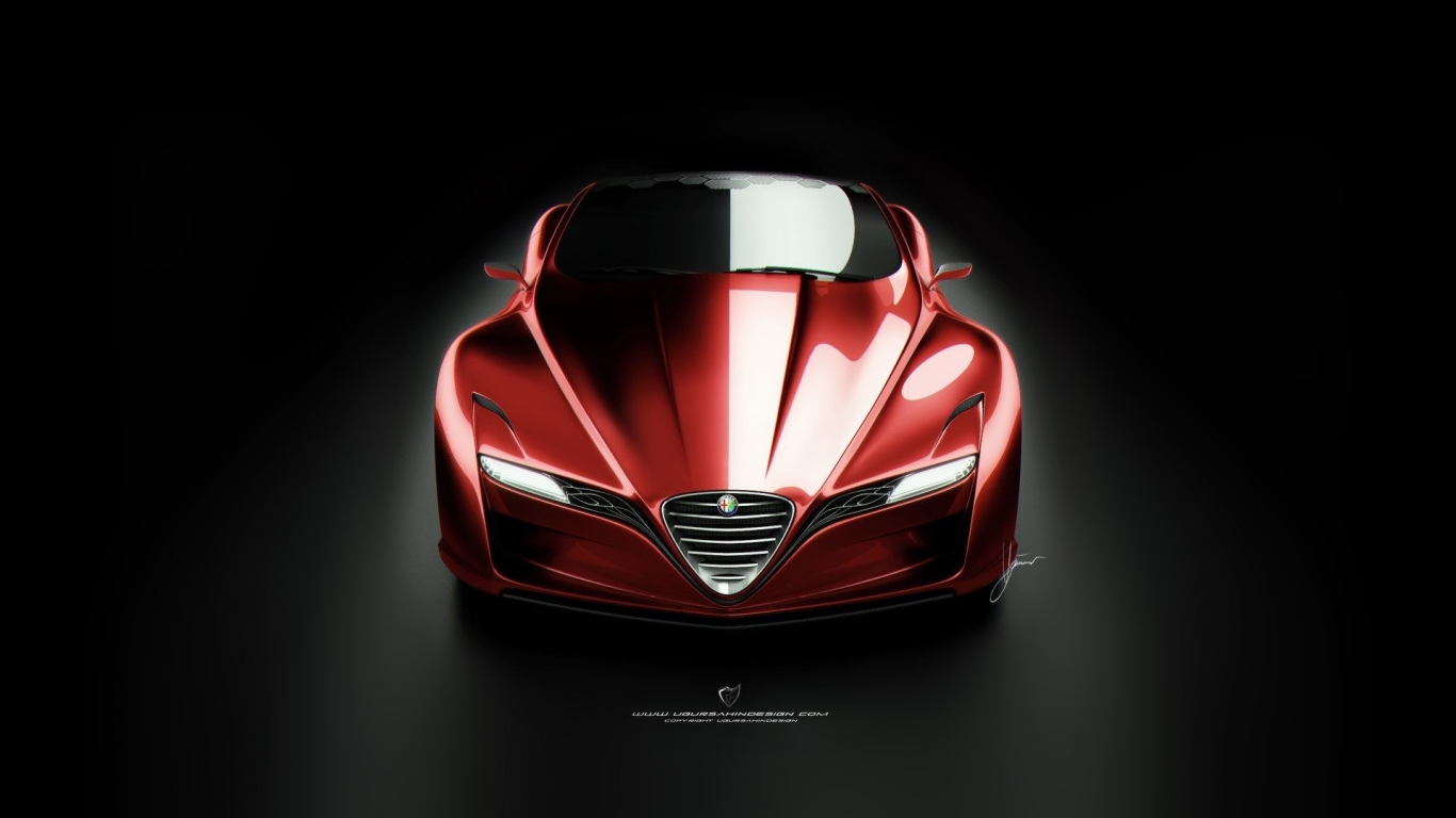 Alfa Romeo 12C GTS Concept for 1366 x 768 HDTV resolution