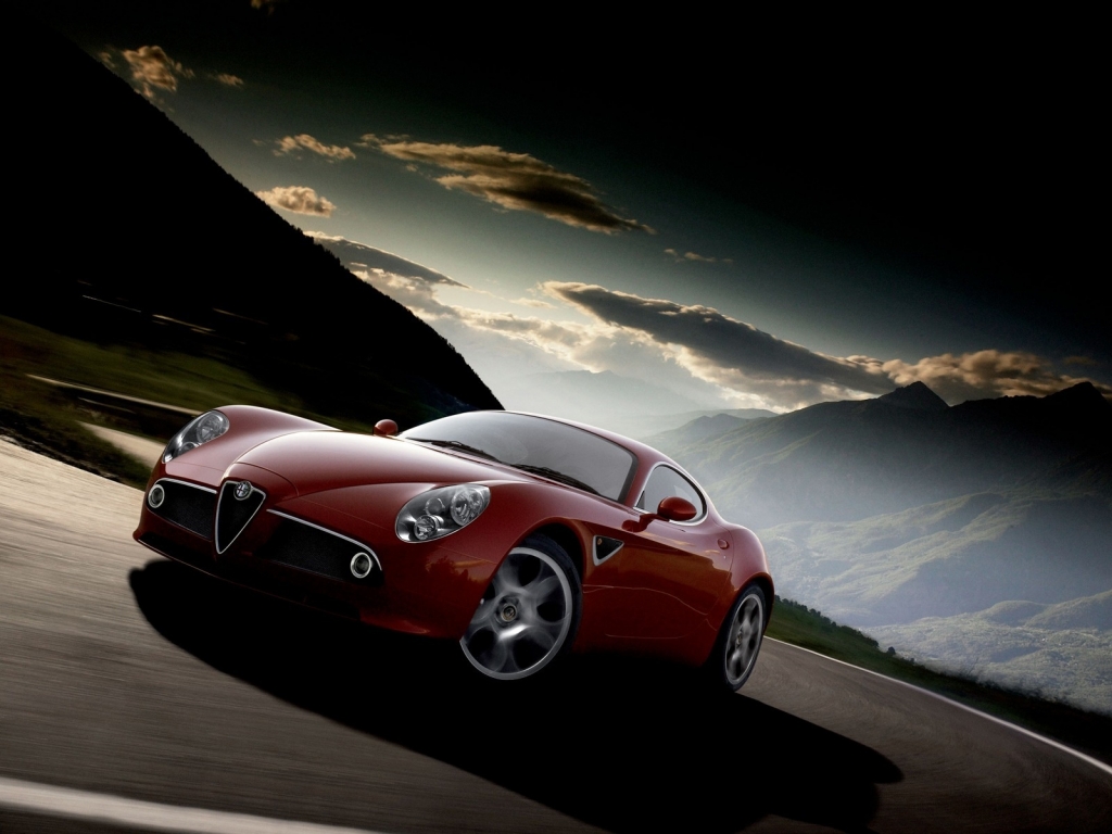 Alfa Romeo 8C Front for 1024 x 768 resolution