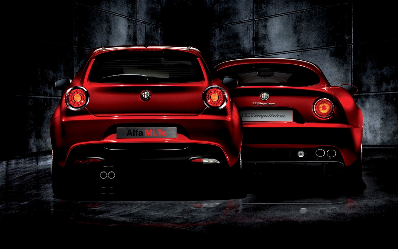 Alfa Romeo Mi To and 8C Competizione for 1280 x 800 widescreen resolution