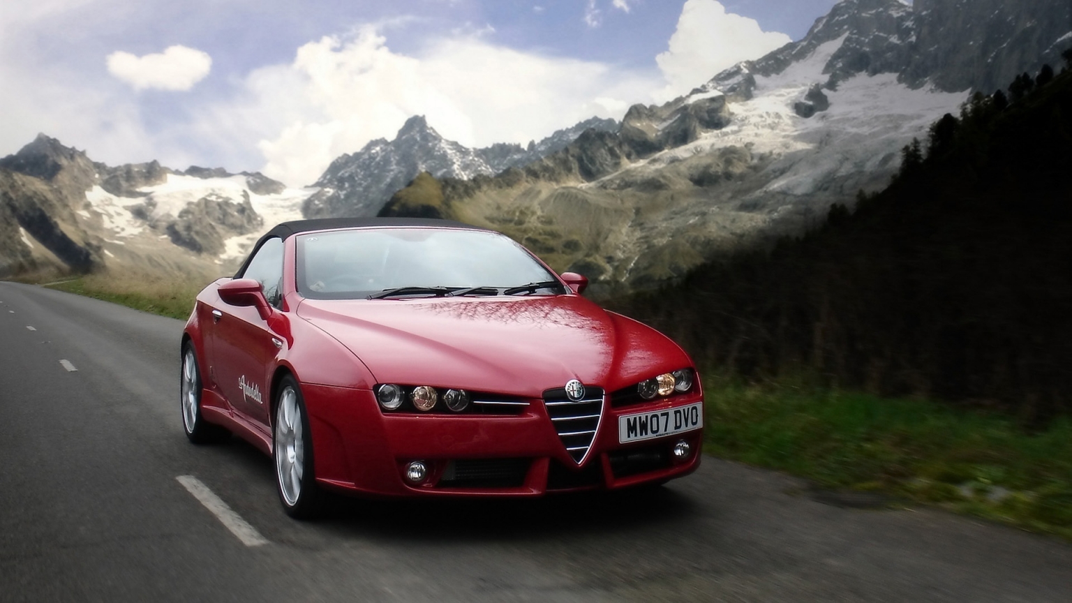 Alfa Romeo Spider Autodelta 2008 for 1536 x 864 HDTV resolution