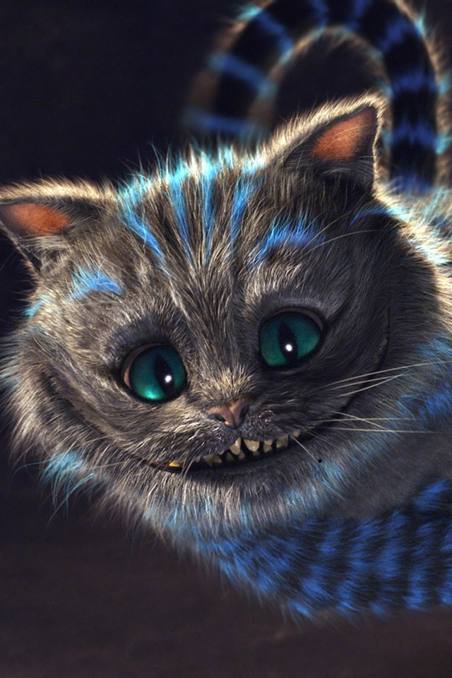 Alice in Wonderland The Cheshire Cat for 640 x 960 iPhone 4 resolution