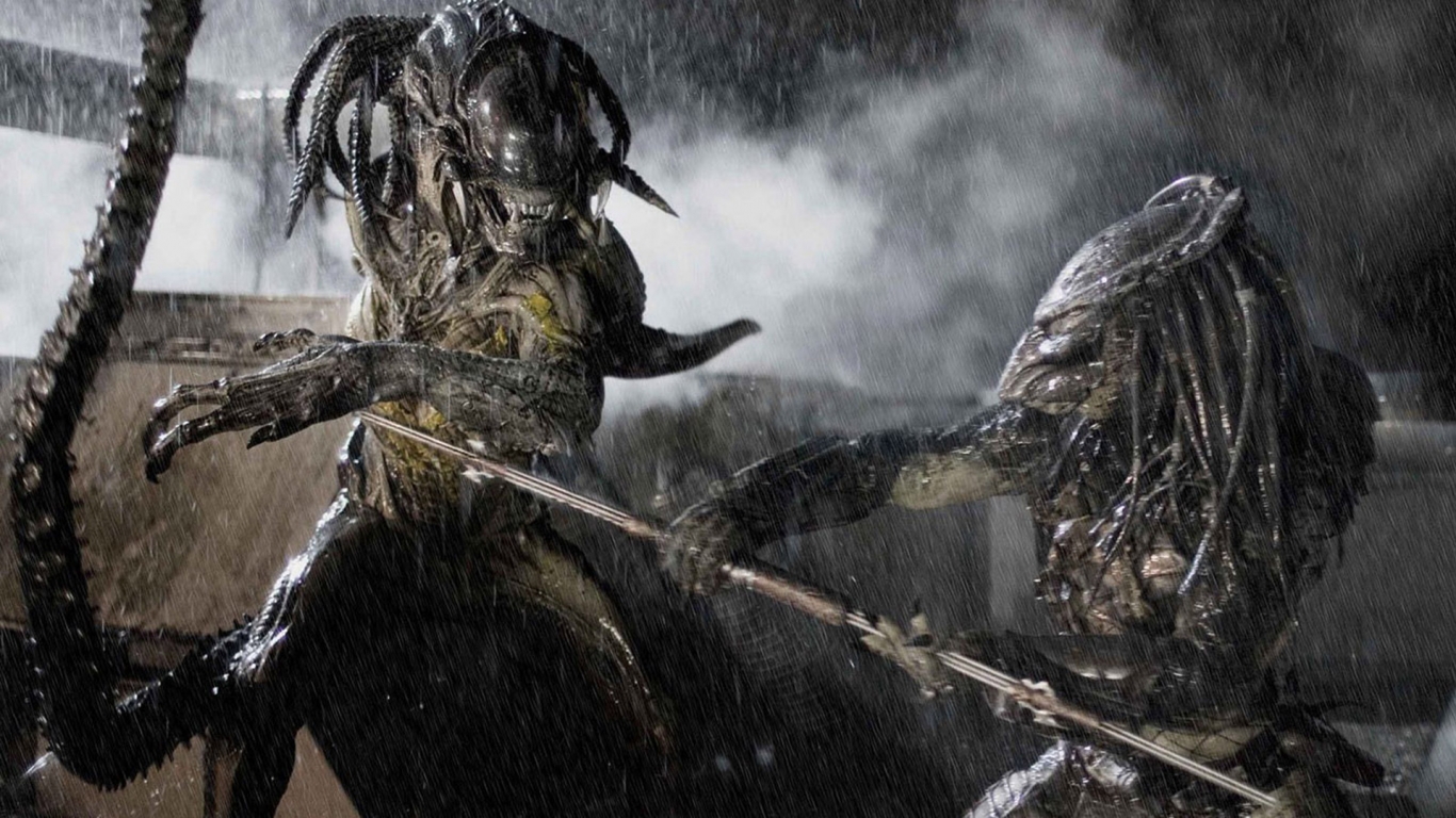 Aliens vs Predator Movie for 1366 x 768 HDTV resolution