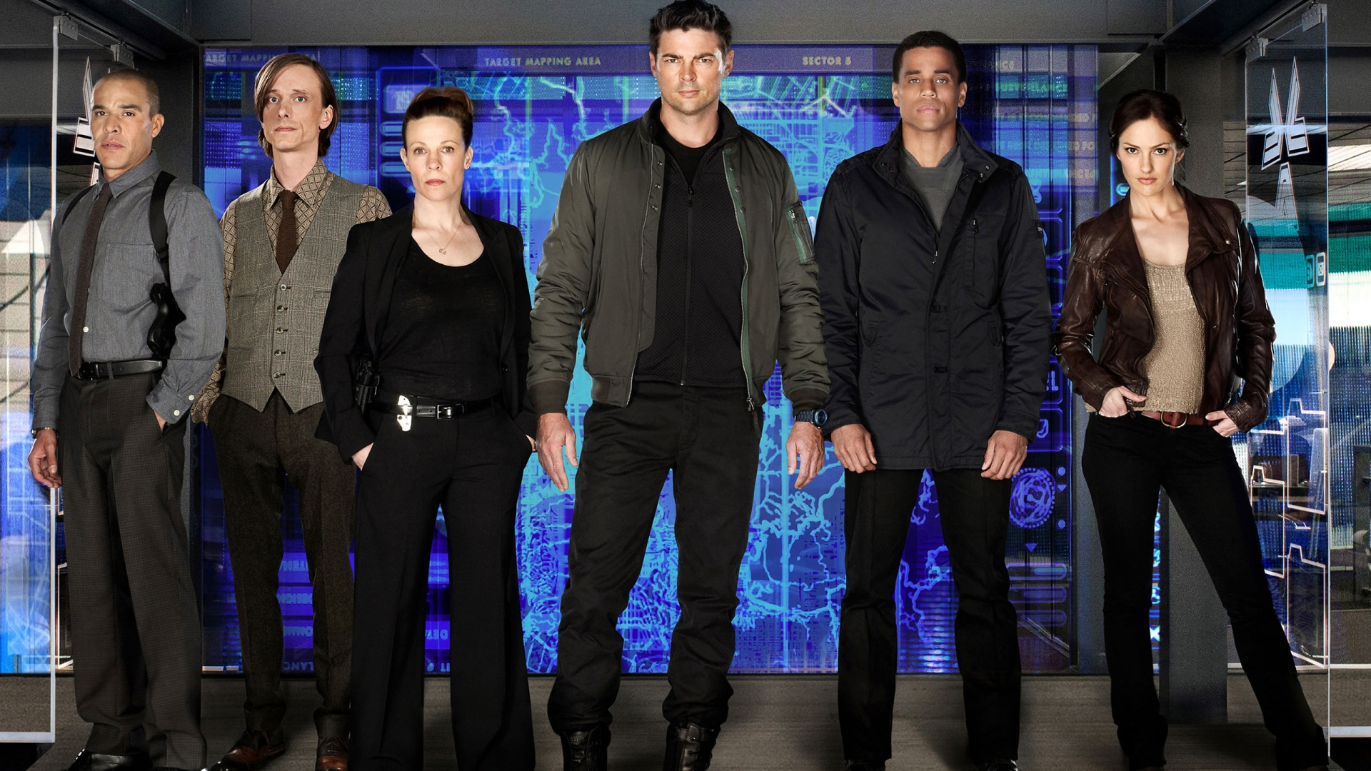 Almost Human Cast for 1920 x 1080 HDTV 1080p resolution