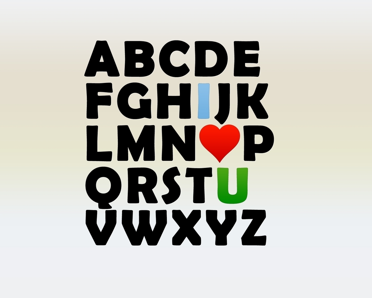 Alphabet Letters for 1280 x 1024 resolution