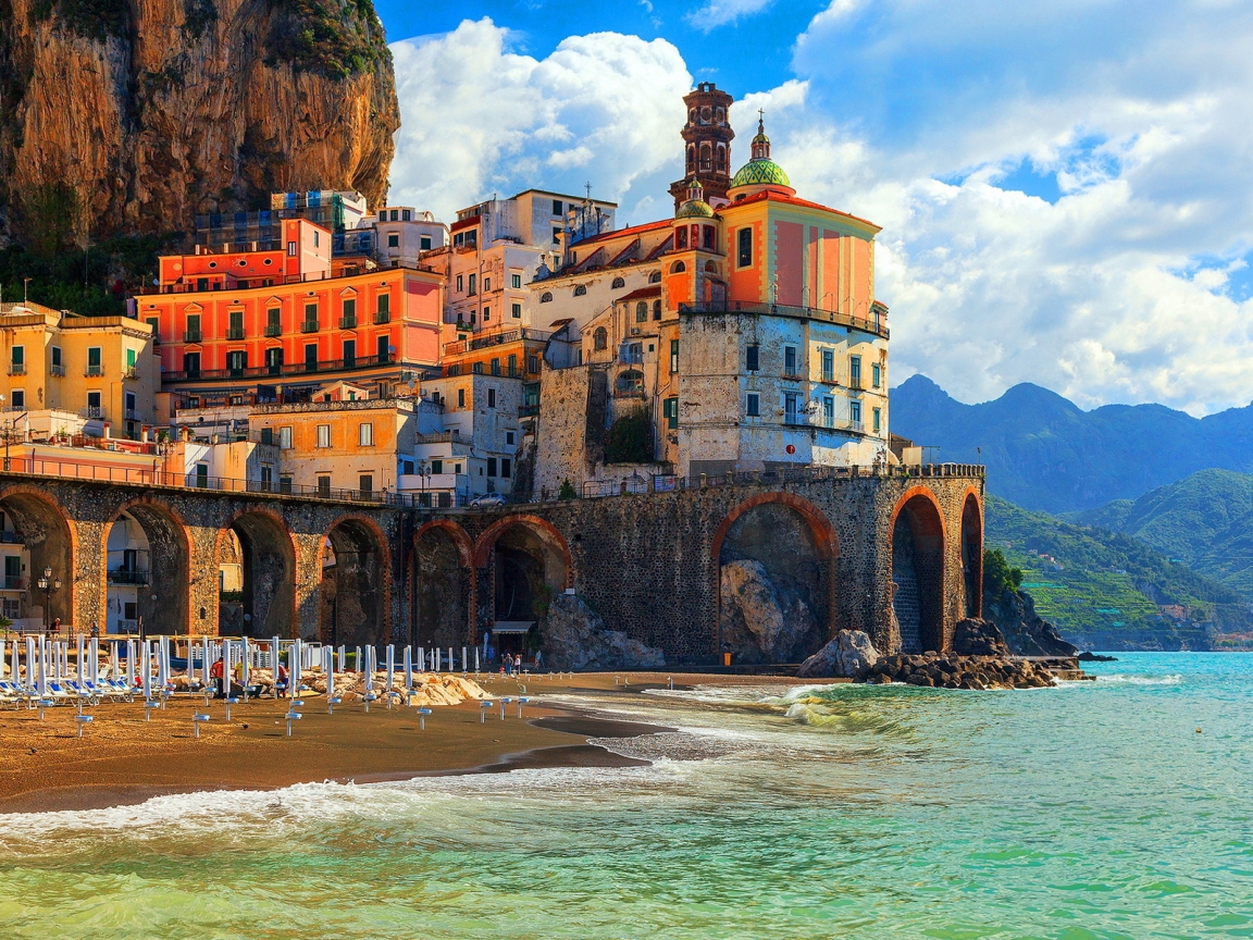 Amalfi Coast Positano for 1152 x 864 resolution