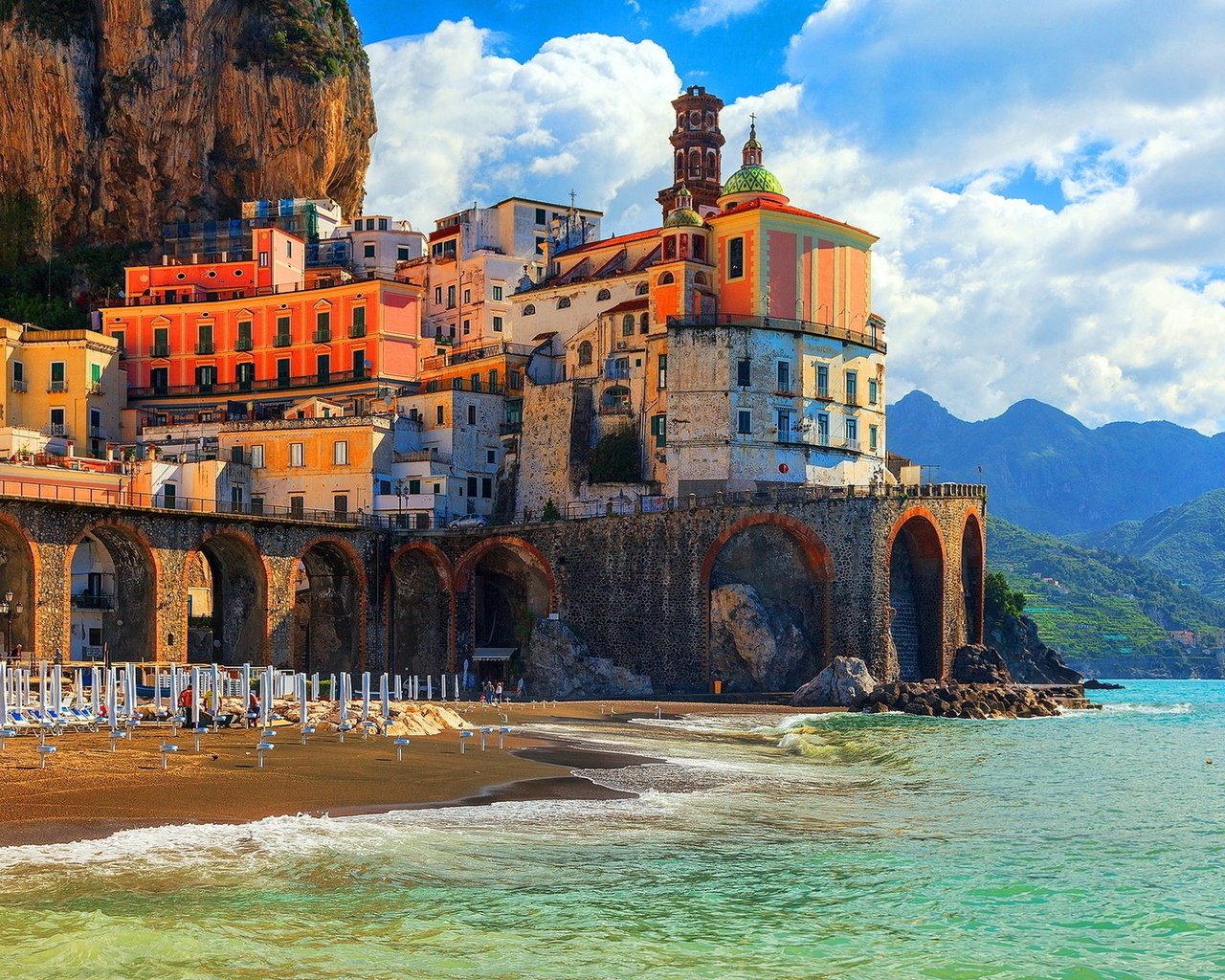Amalfi Coast Positano for 1280 x 1024 resolution