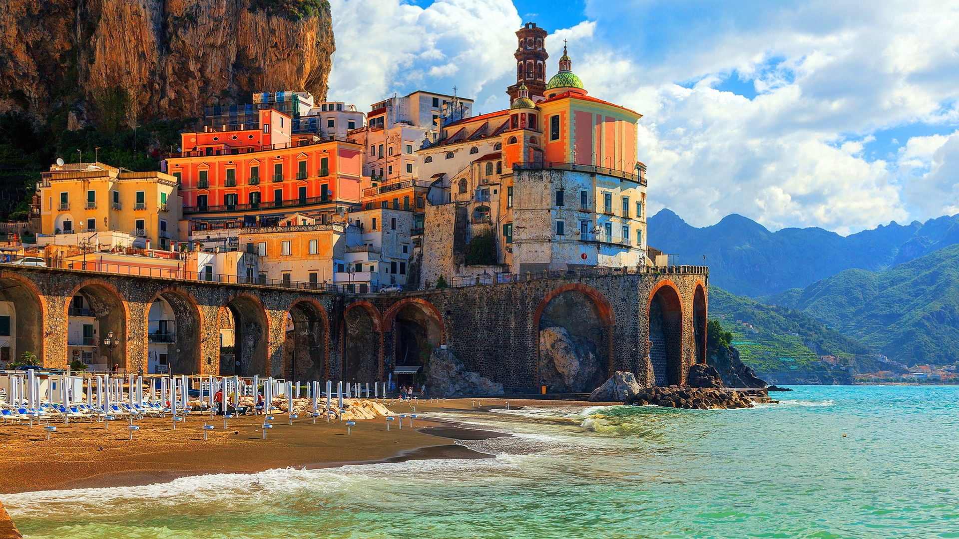Amalfi Coast Positano for 1920 x 1080 HDTV 1080p resolution