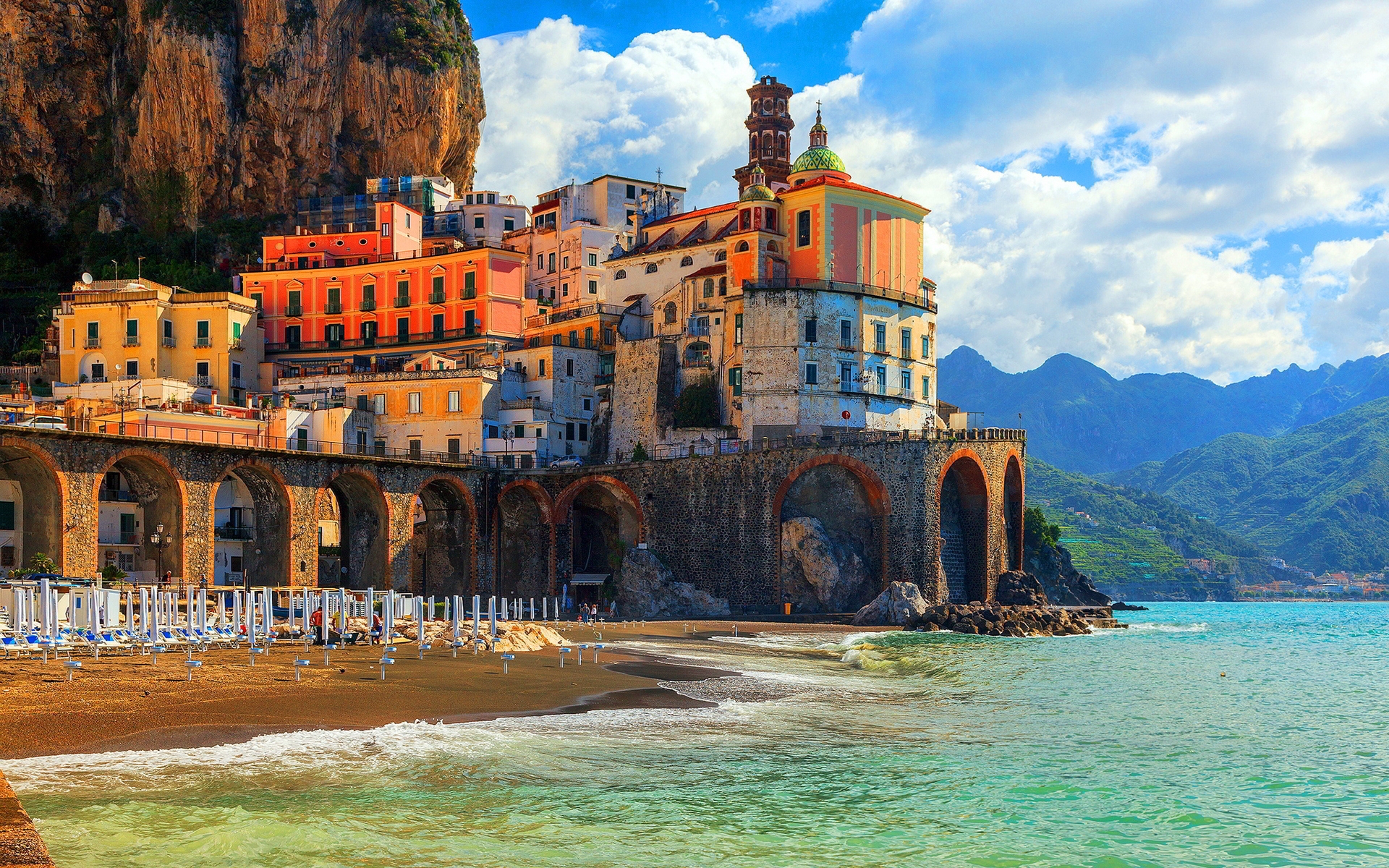 Amalfi Coast Positano for 1920 x 1200 widescreen resolution