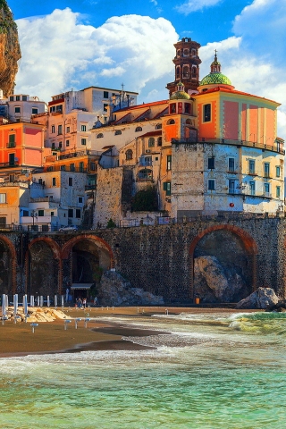 Amalfi Coast Positano for 320 x 480 iPhone resolution