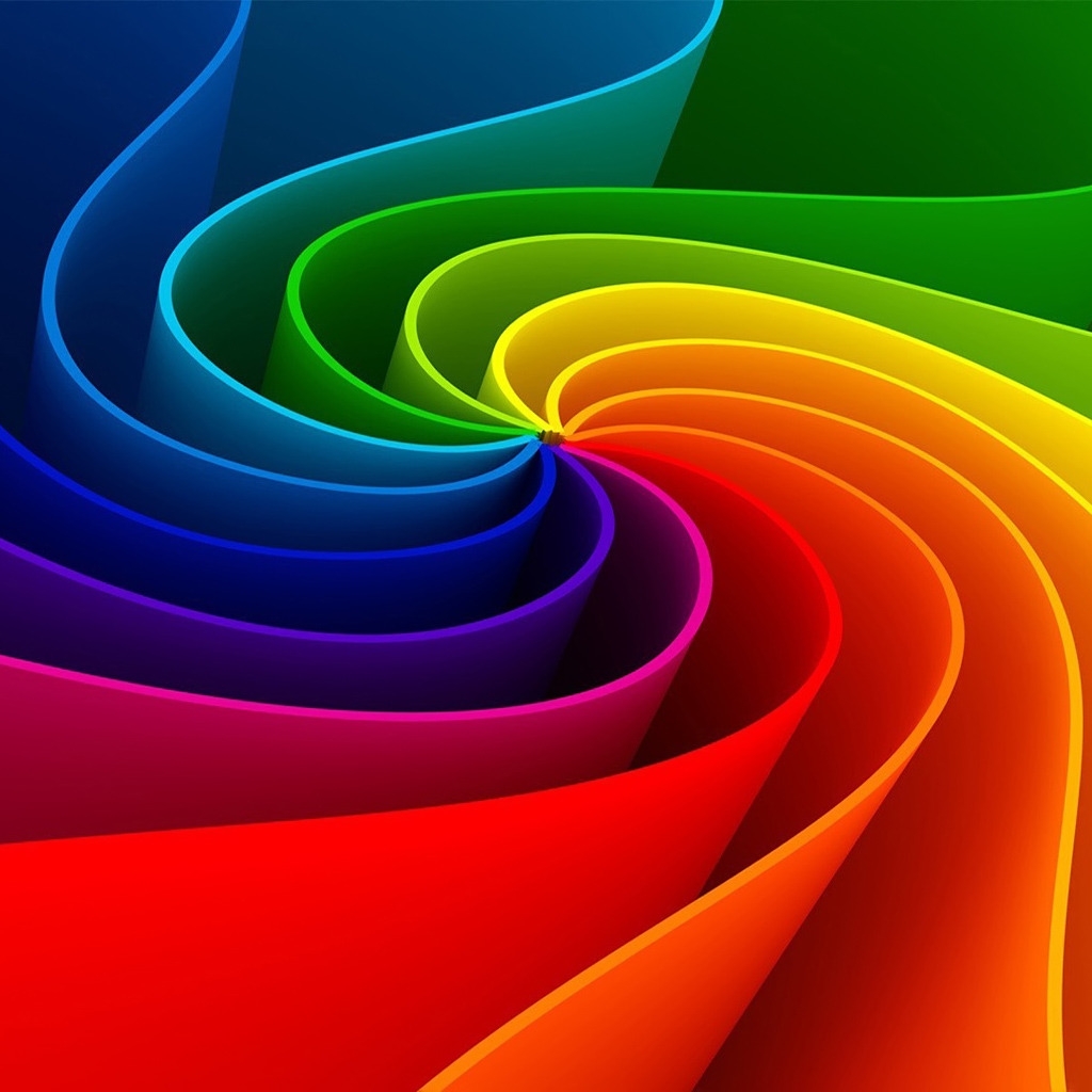 Amazing Abstract Rainbow for 1024 x 1024 iPad resolution