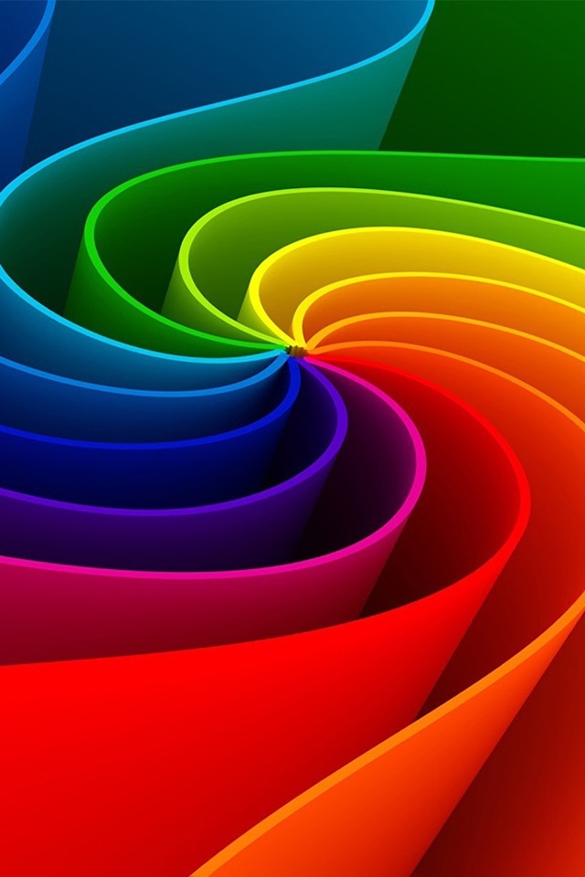 Amazing Abstract Rainbow for 640 x 960 iPhone 4 resolution