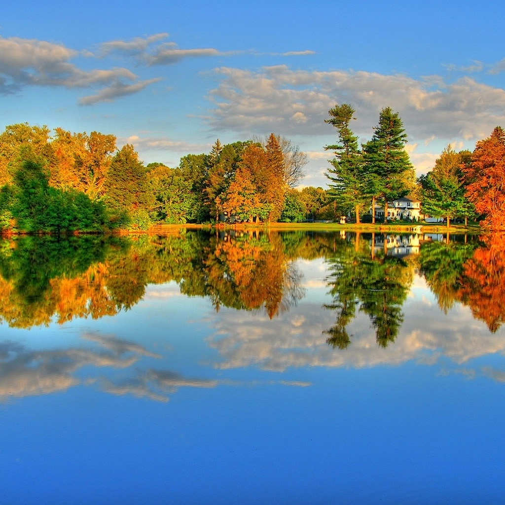 Amazing Autumn Landscape for 1024 x 1024 iPad resolution