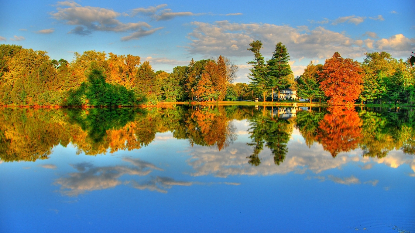 Amazing Autumn Landscape for 1366 x 768 HDTV resolution