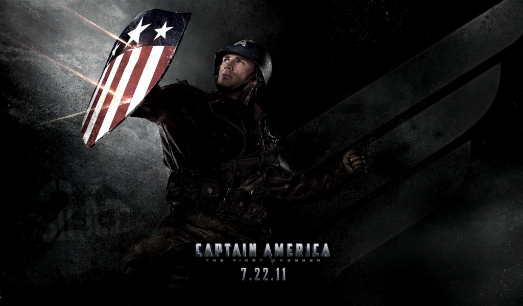 Amazing Captain America for 1024 x 600 widescreen resolution