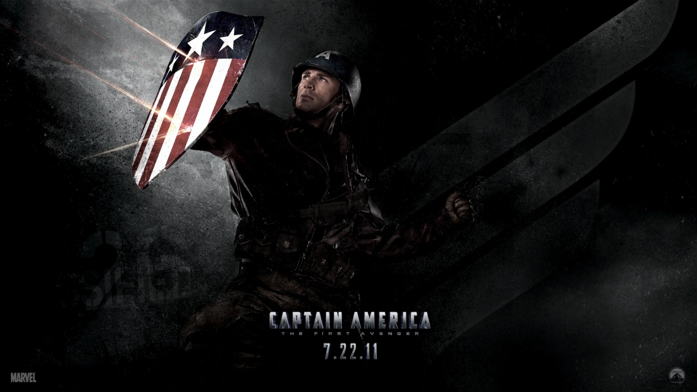 Amazing Captain America for 1366 x 768 HDTV resolution