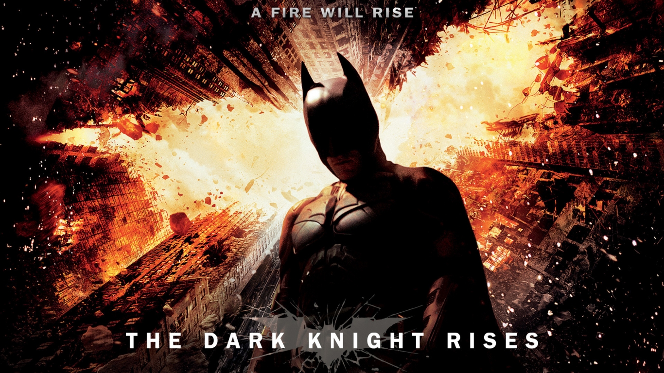 Amazing Dark Knight Rises for 1366 x 768 HDTV resolution