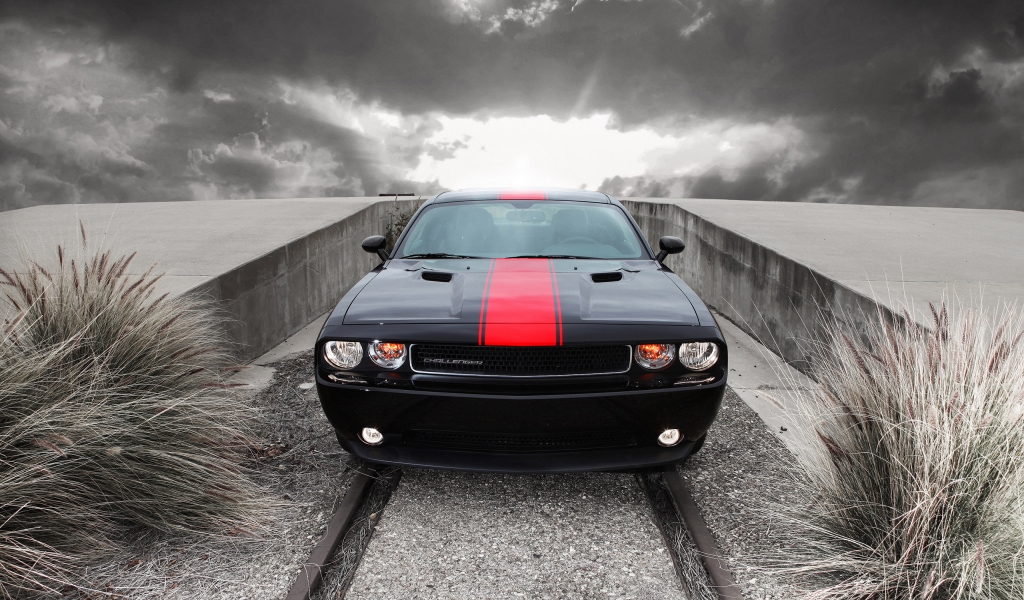 Amazing Dodge Challenger for 1024 x 600 widescreen resolution