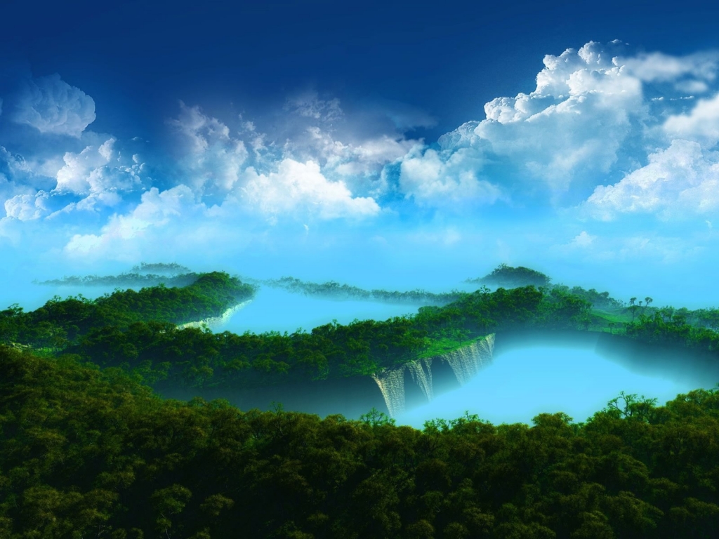 Amazing Forest Scenary for 1024 x 768 resolution