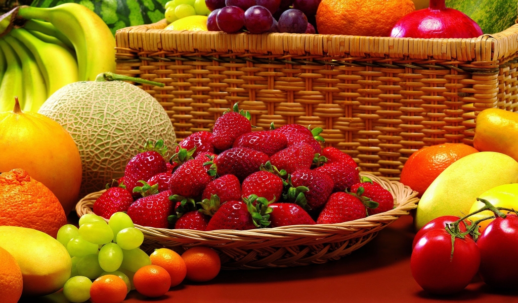 Amazing Fruits for 1024 x 600 widescreen resolution