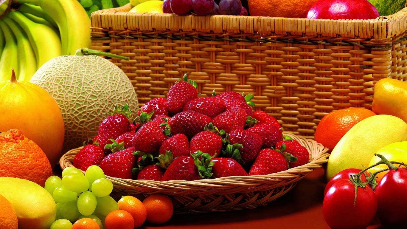 Amazing Fruits for 1366 x 768 HDTV resolution