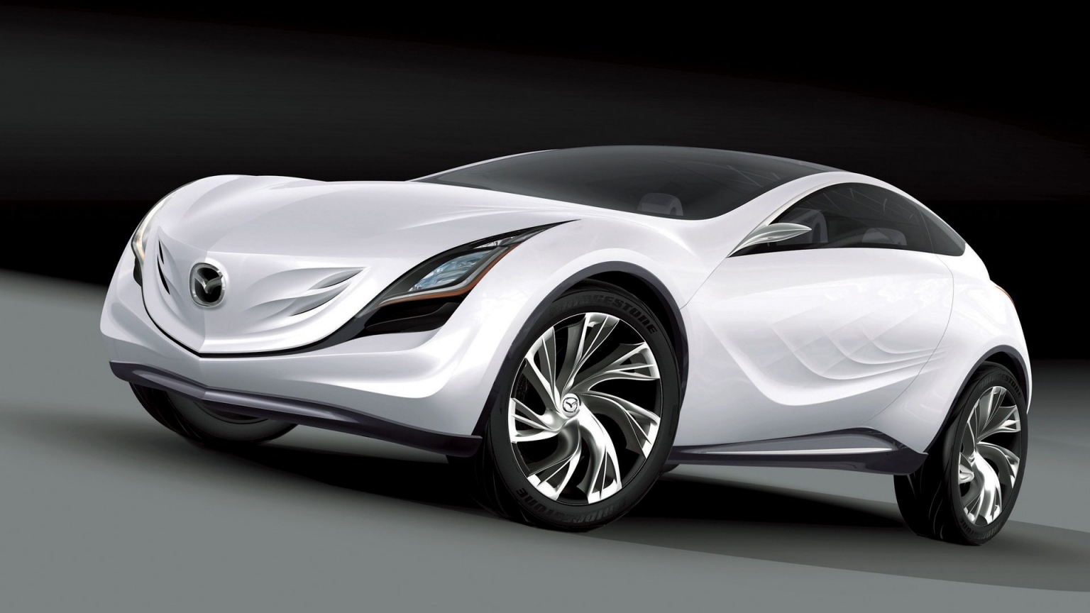 Amazing Mazda Kazamai White Concept for 1536 x 864 HDTV resolution