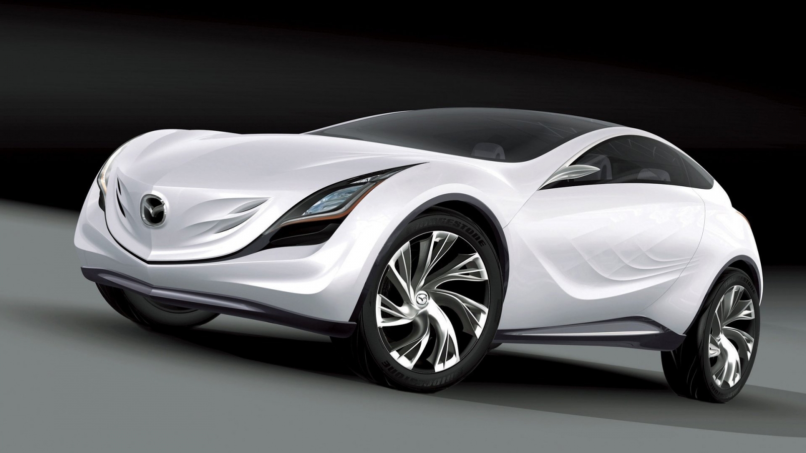 Amazing Mazda Kazamai White Concept for 1600 x 900 HDTV resolution