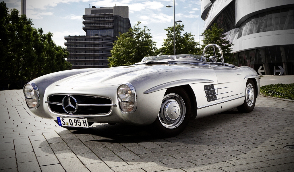 Amazing Mercedes 300 SLS from 1957 for 1024 x 600 widescreen resolution