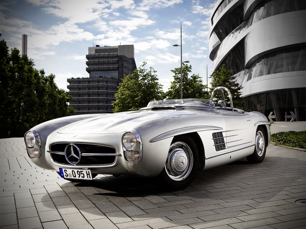 Amazing Mercedes 300 SLS from 1957 for 1024 x 768 resolution