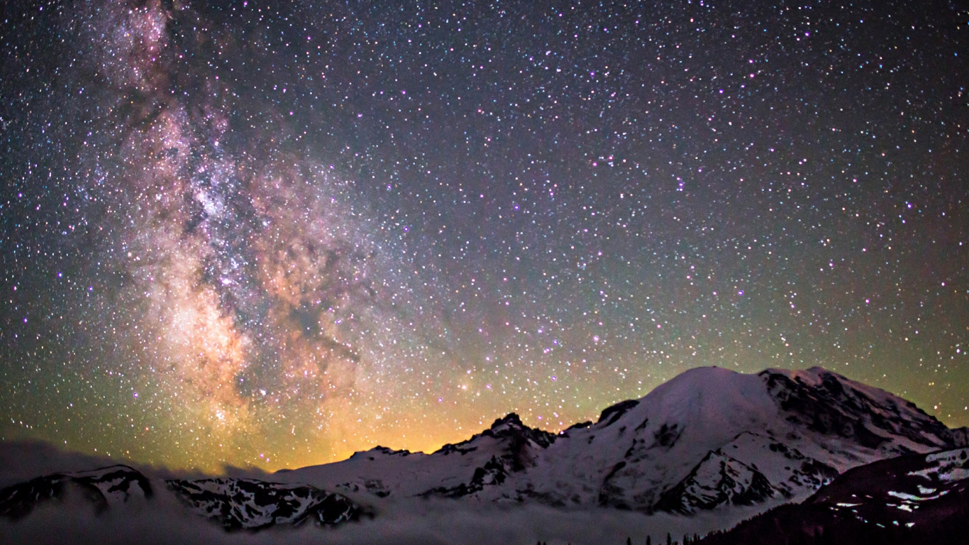 Amazing Milky Way for 1366 x 768 HDTV resolution
