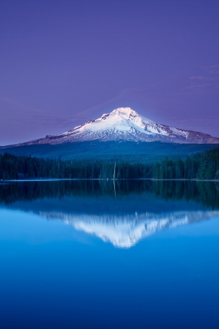 Amazing Mountain Lake Reflection  for 320 x 480 iPhone resolution