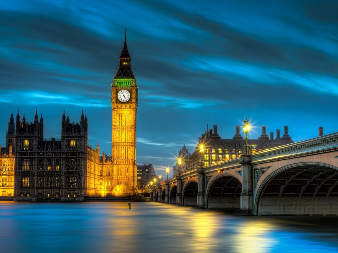Amazing Palace of Westminster for 1152 x 864 resolution