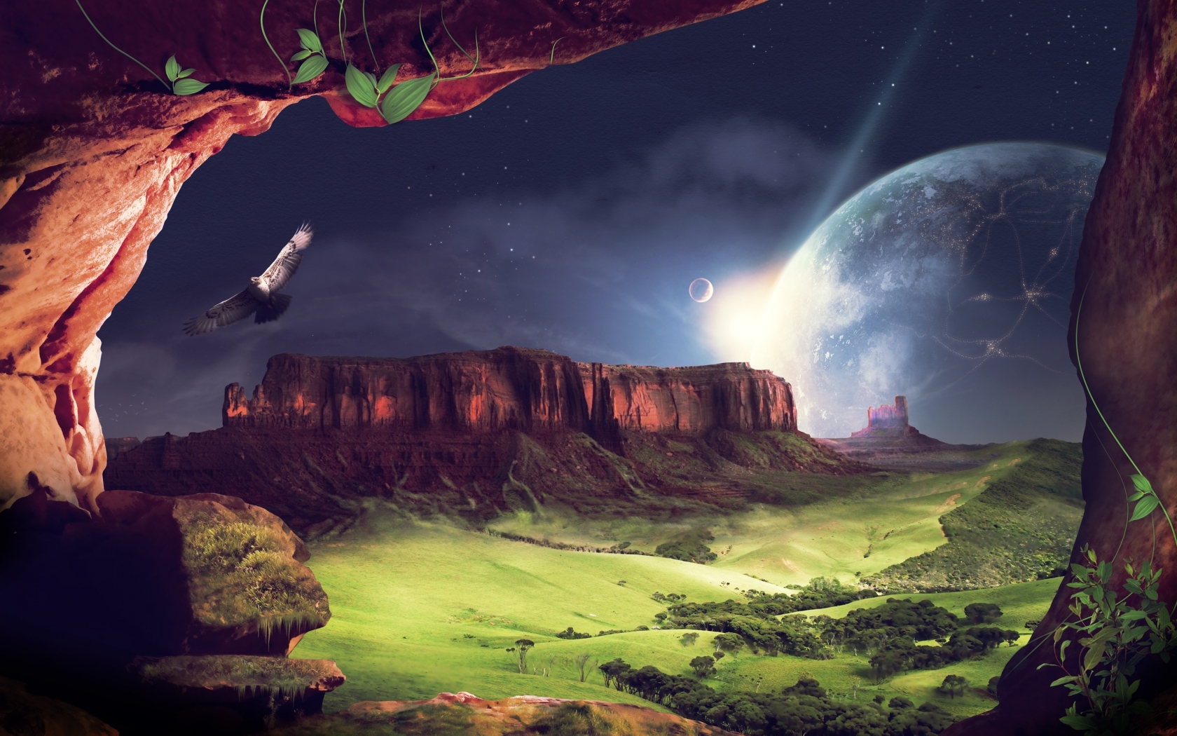 Amazing Photo Manipulated Landscape for 1680 x 1050 widescreen resolution