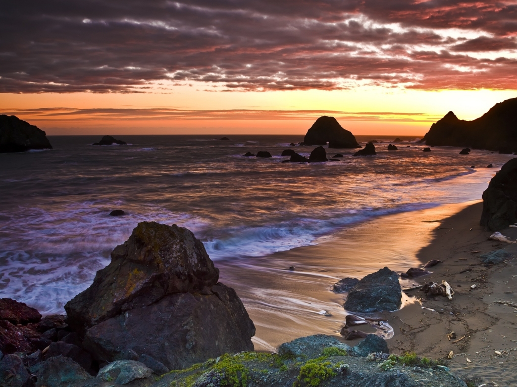 Amazing Sea Sunset for 1024 x 768 resolution