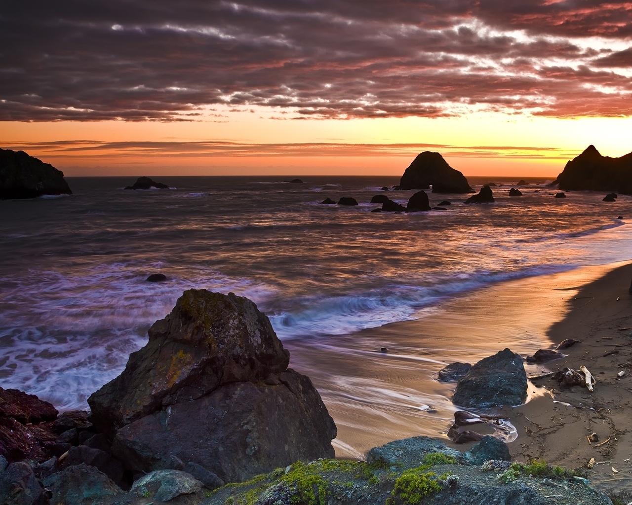 Amazing Sea Sunset for 1280 x 1024 resolution
