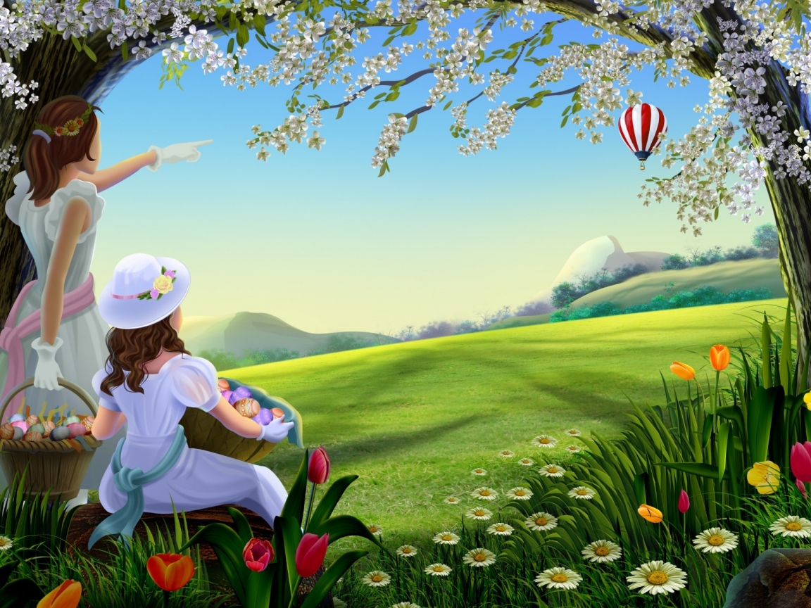 Amazing Spring Painting for 1152 x 864 resolution
