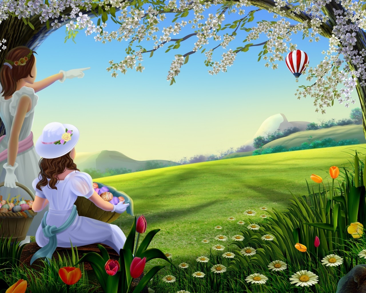 Amazing Spring Painting for 1280 x 1024 resolution