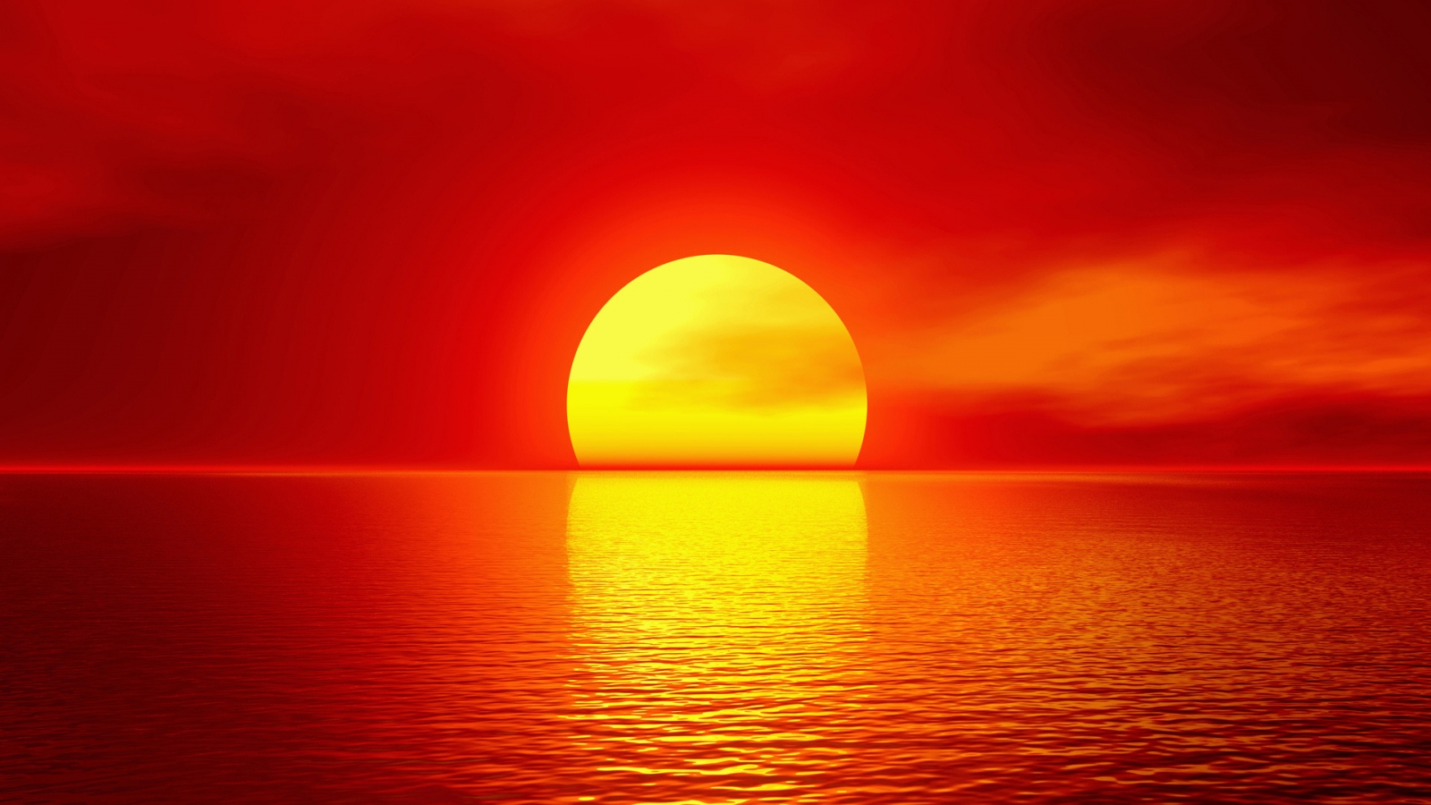 Amazing Summer Sunset for 1600 x 900 HDTV resolution