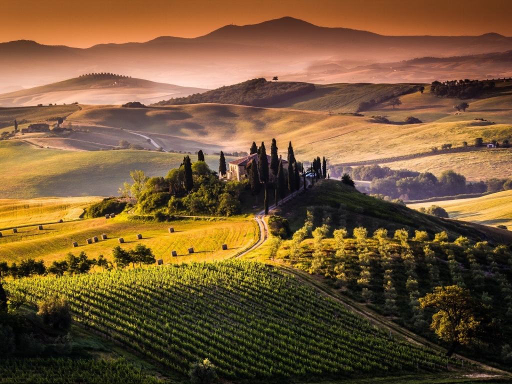 Amazing Tuscany View for 1024 x 768 resolution