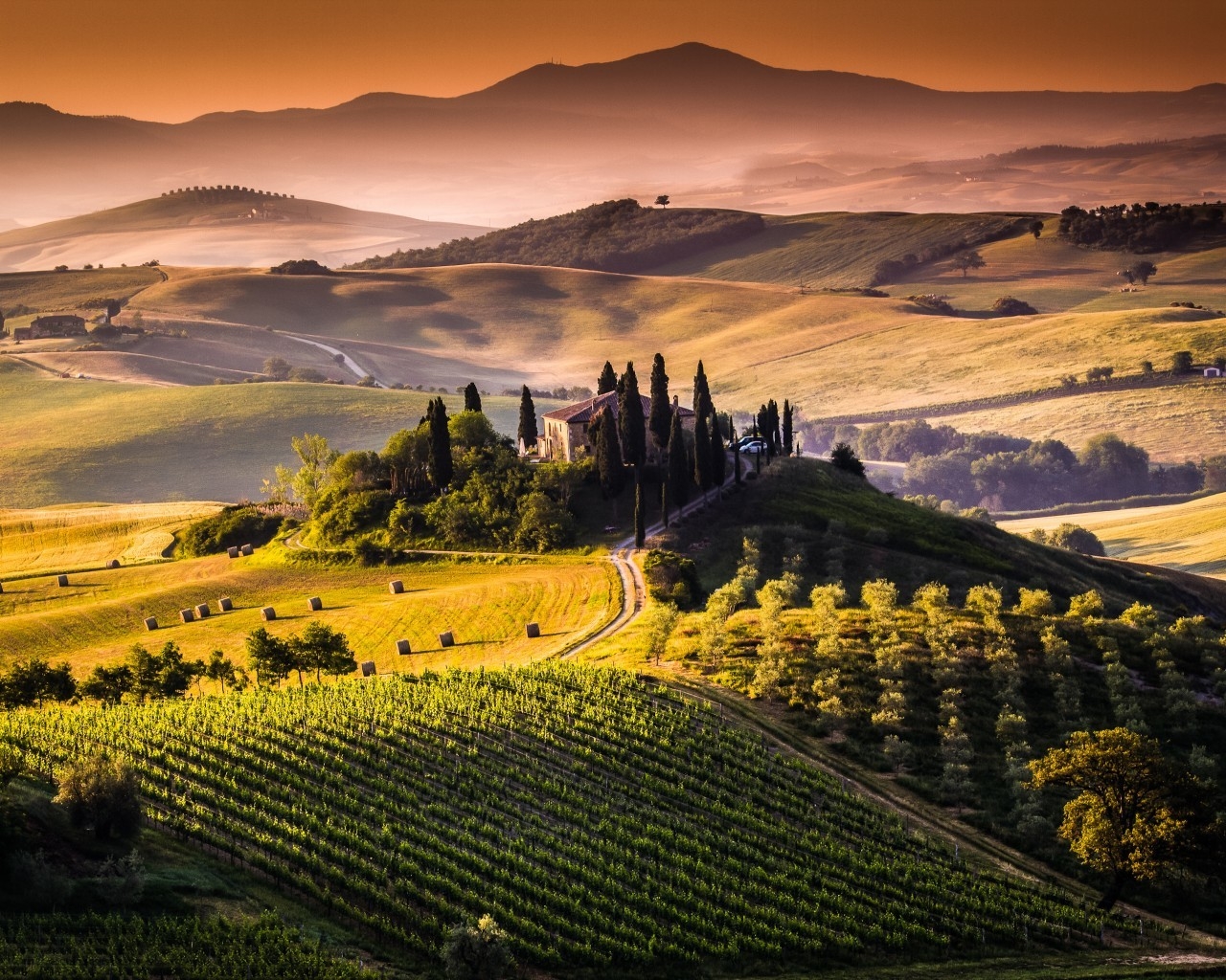Amazing Tuscany View for 1280 x 1024 resolution