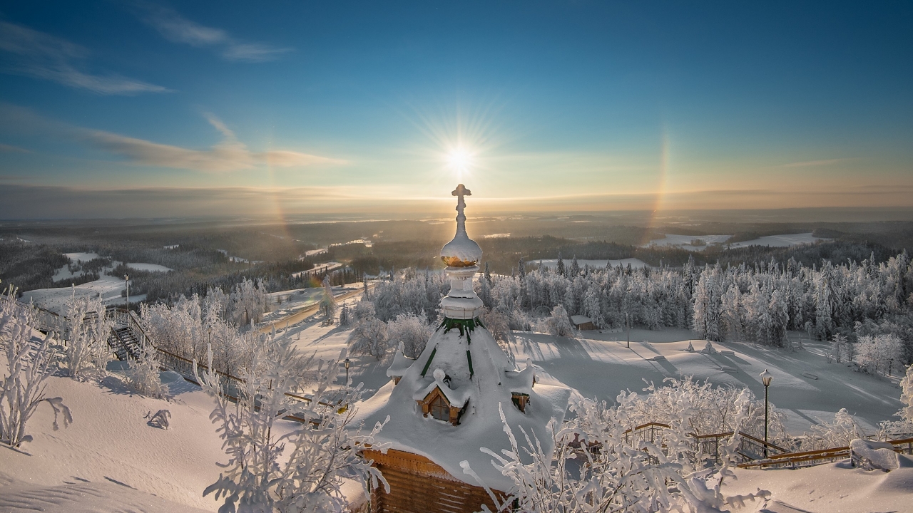 Amazing Winter Landscape for 1280 x 720 HDTV 720p resolution