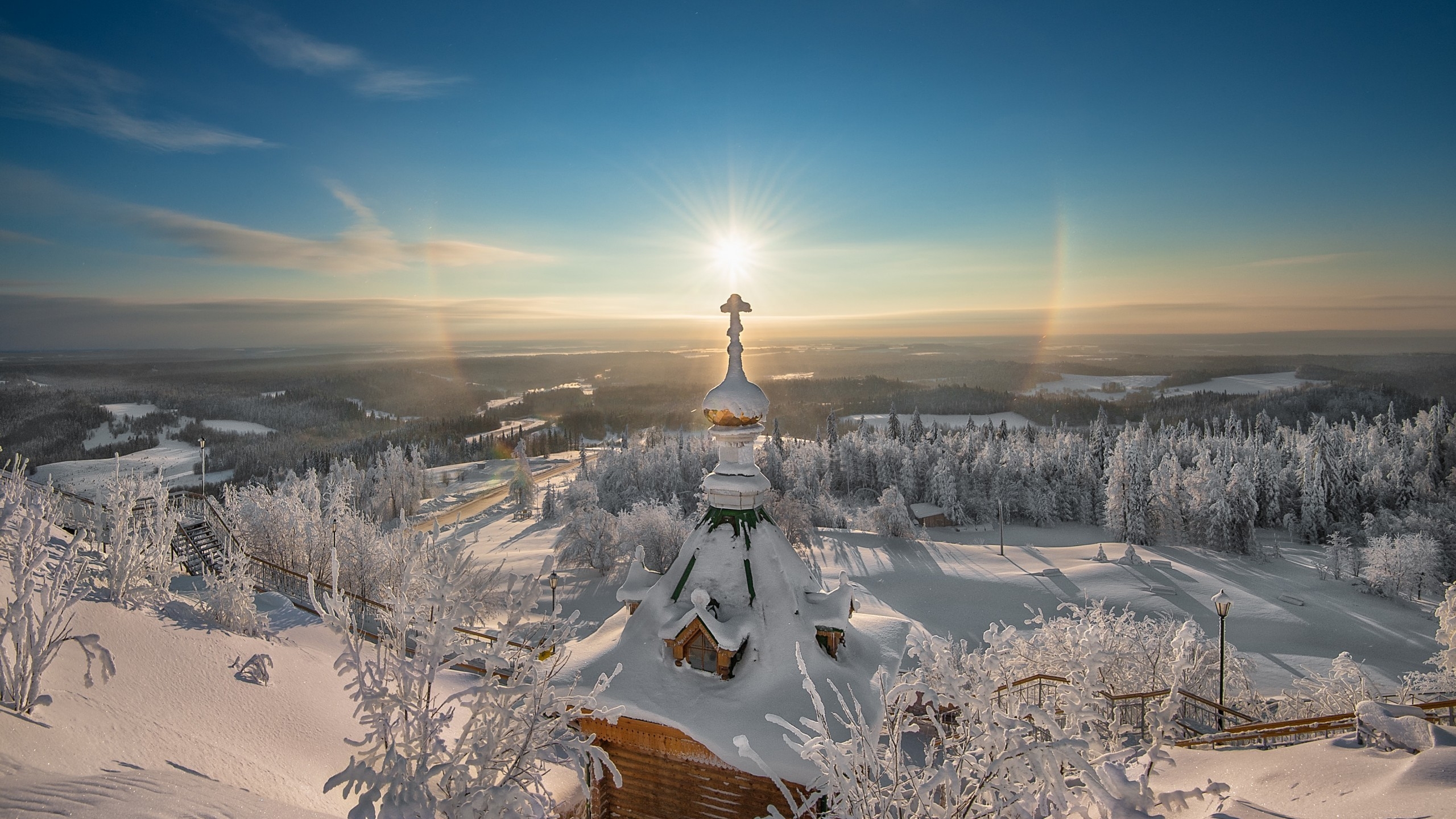 Amazing Winter Landscape for 2560x1440 HDTV resolution