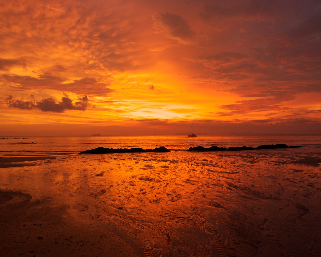 Andaman Sunset for 1280 x 1024 resolution