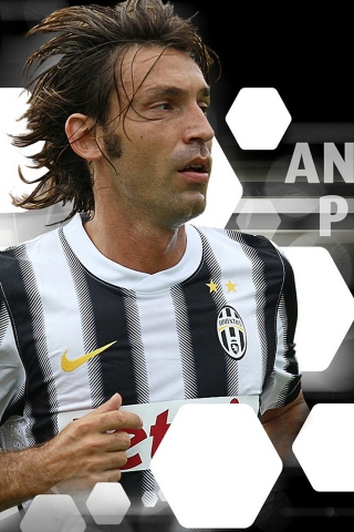 Andrea Pirlo for 320 x 480 iPhone resolution