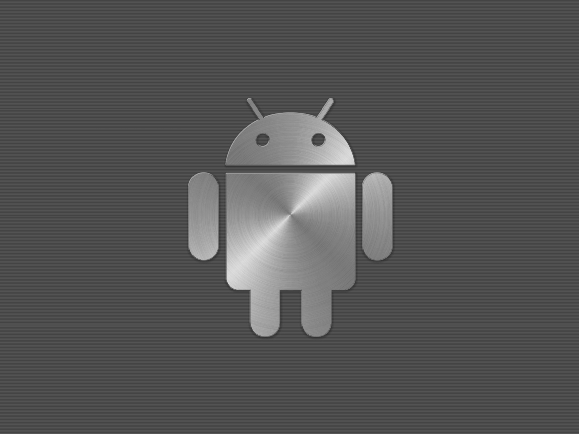 Android Metal Logo for 1152 x 864 resolution