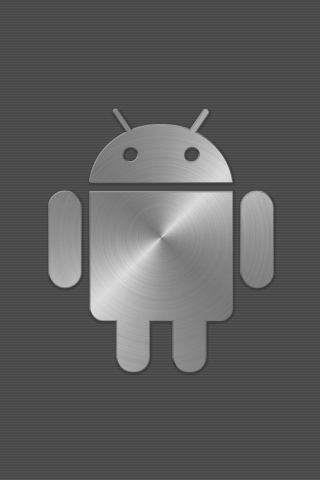 Android Metal Logo for 320 x 480 iPhone resolution