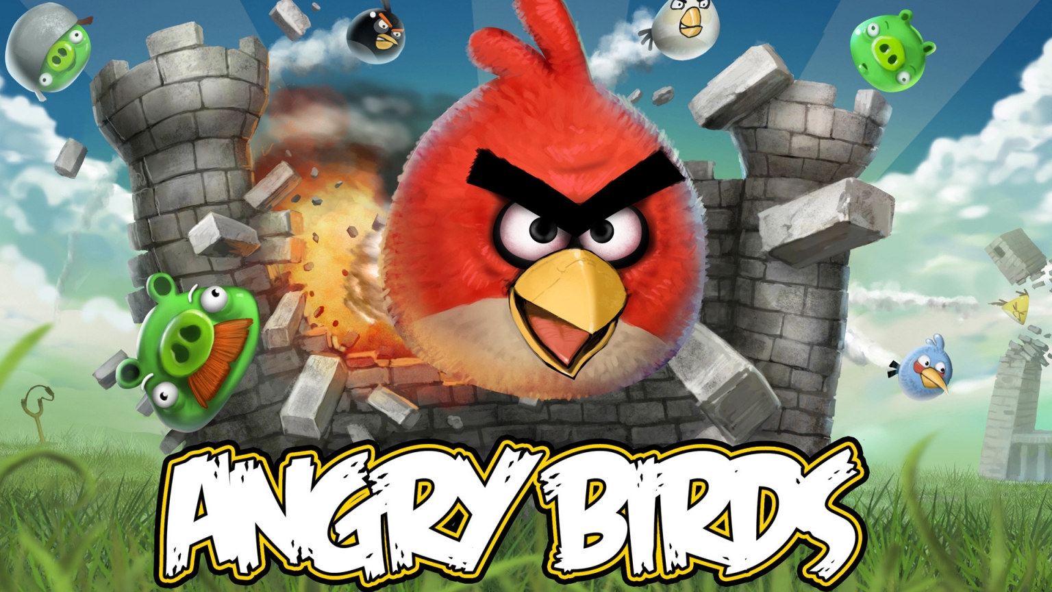 Angry Birds for 1536 x 864 HDTV resolution