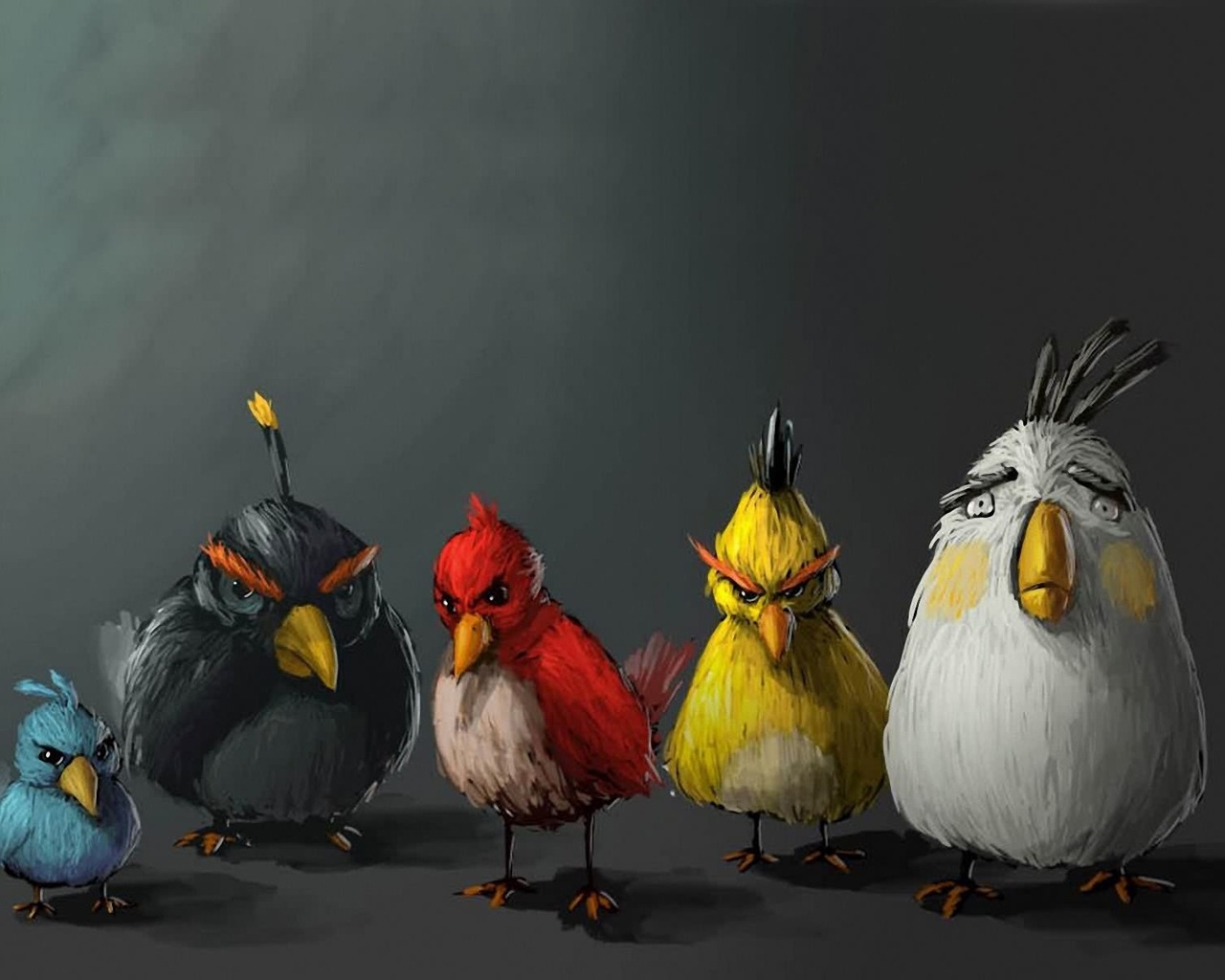 Angry Birds Drawing for 1280 x 1024 resolution
