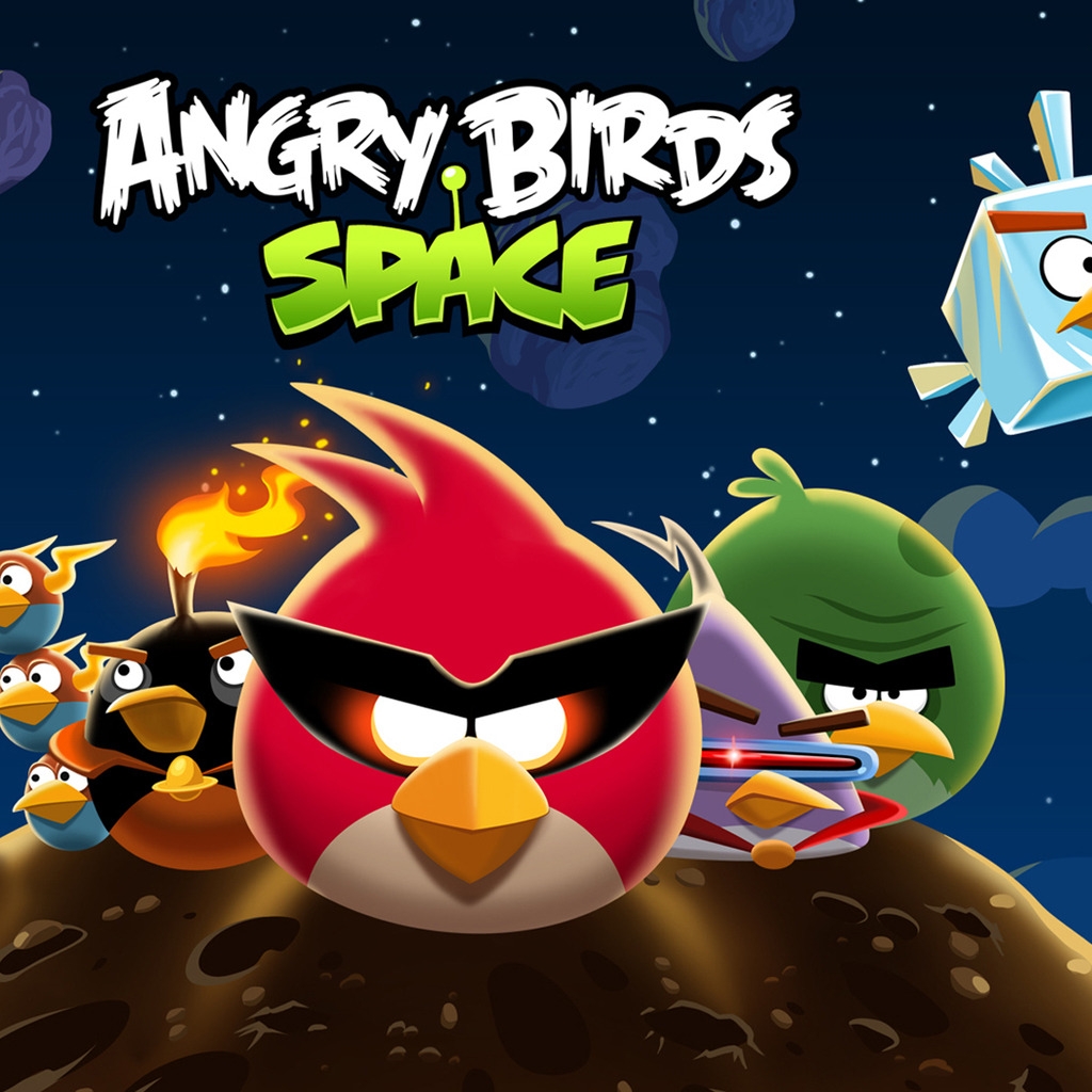Angry Birds Space All for 1024 x 1024 iPad resolution