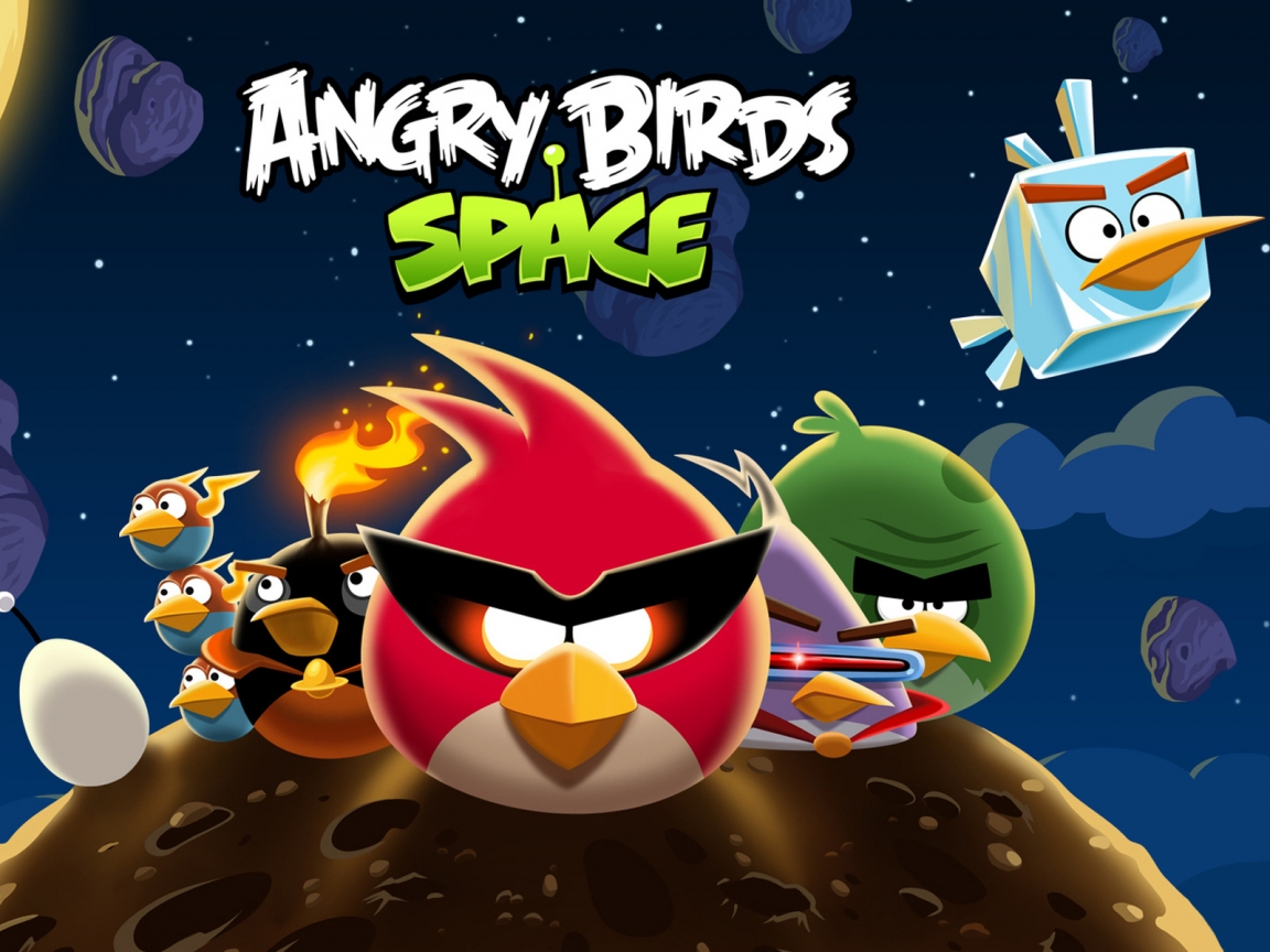 Angry Birds Space All for 1152 x 864 resolution